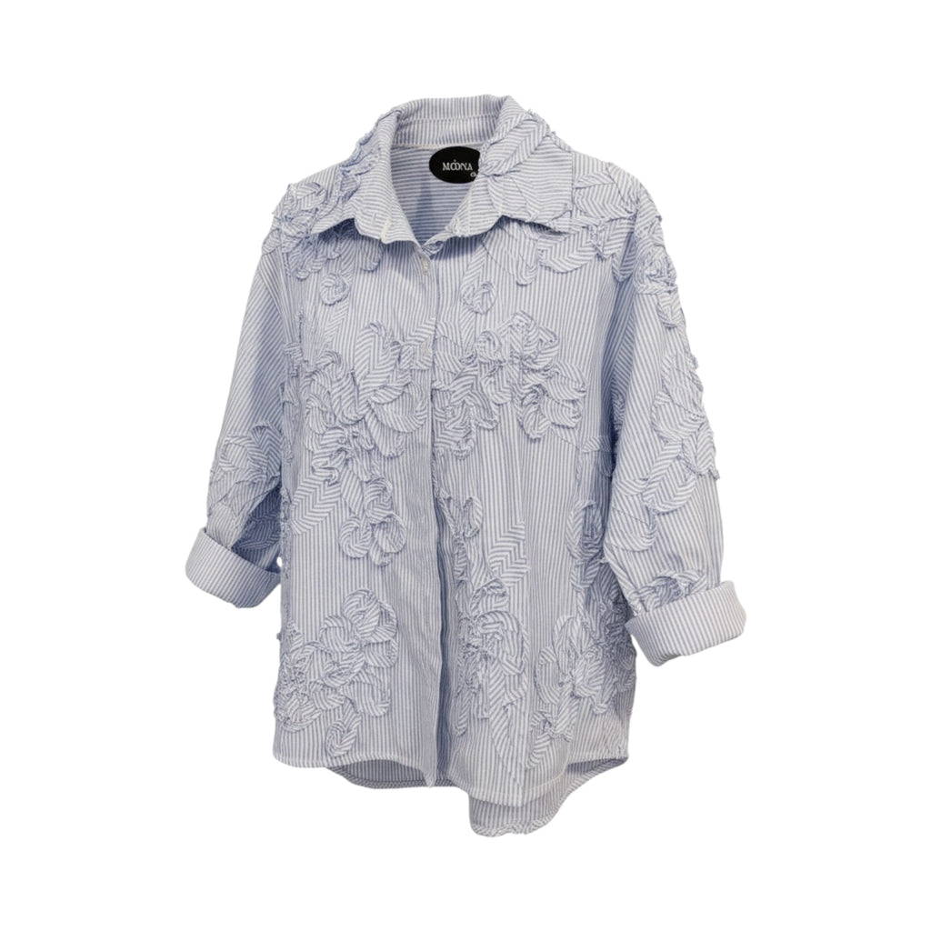 Camisa TAVIRA de La Mariposa. Variante Azul. Imagen 2.