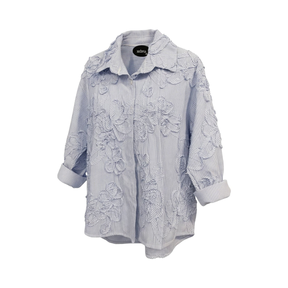 Camisa TAVIRA de La Mariposa. Variante Azul. Imagen 2.