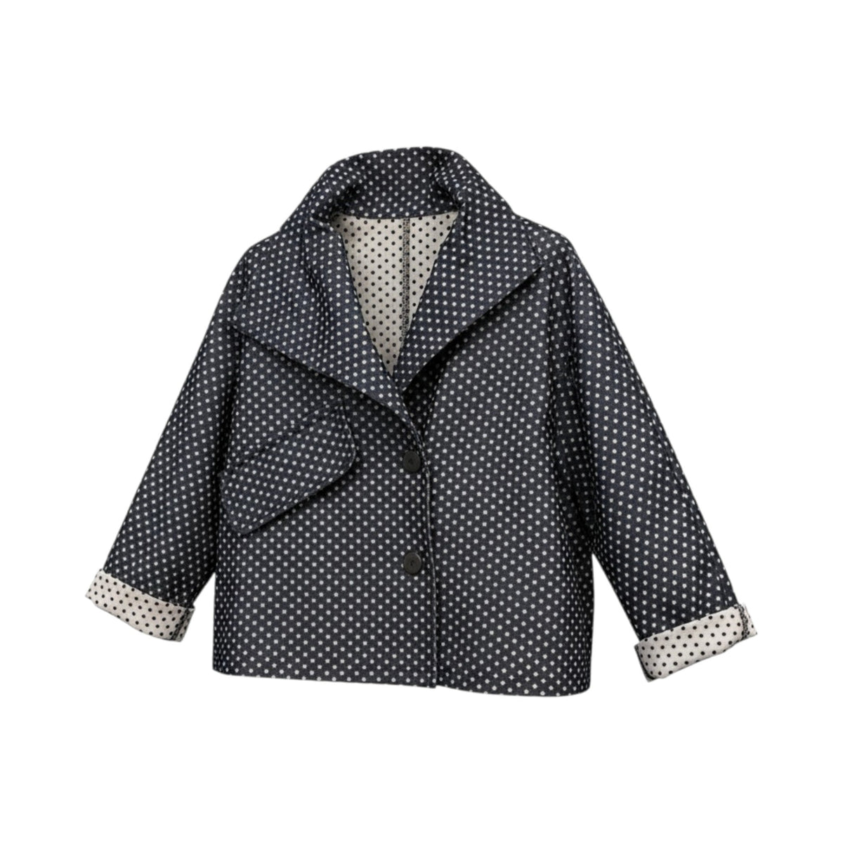 Chaqueta FERRARA de La Mariposa. Variante Azul Marino. Imagen 1.