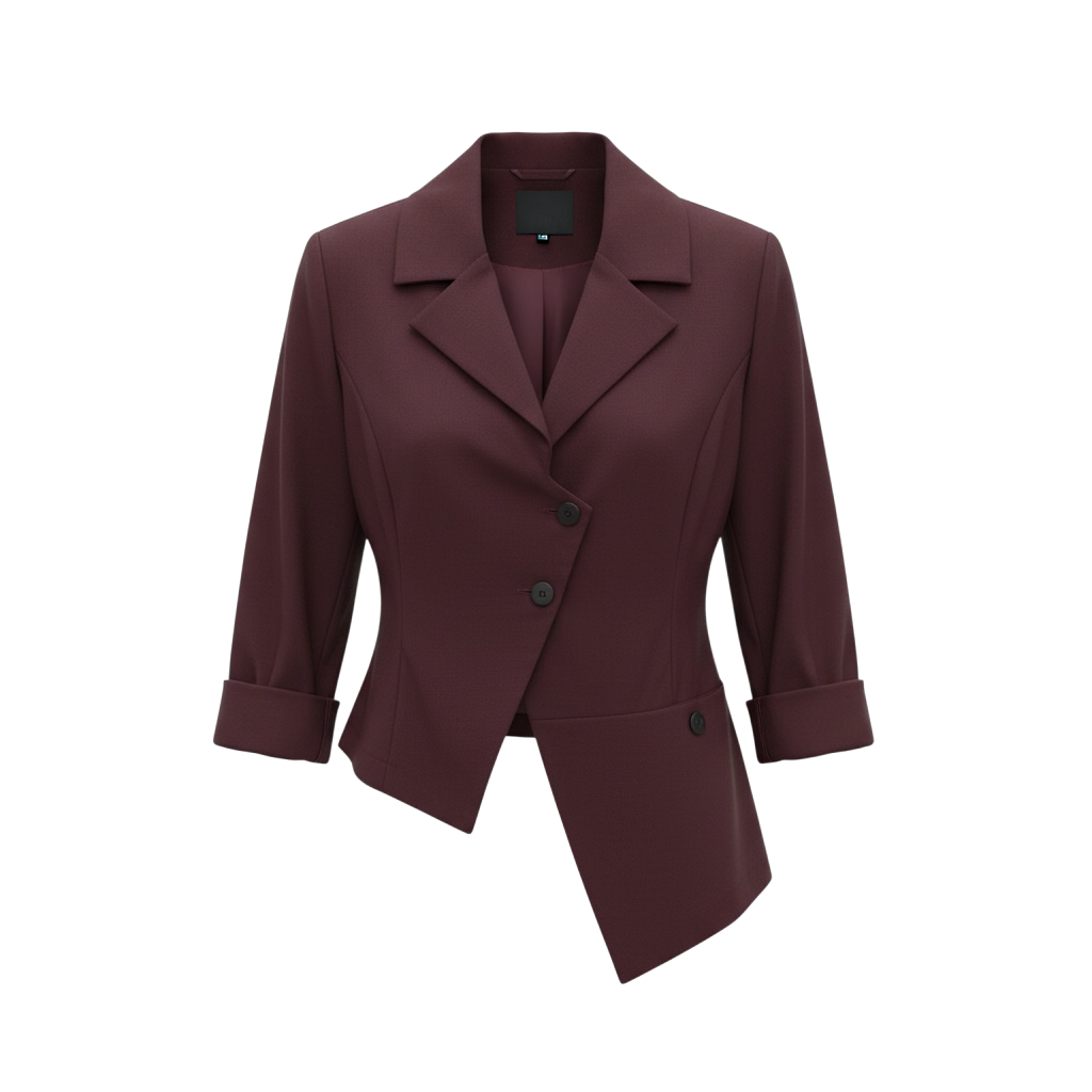 Chaqueta FIESOLE de La Mariposa. Variante Berenjena. Imagen 3.