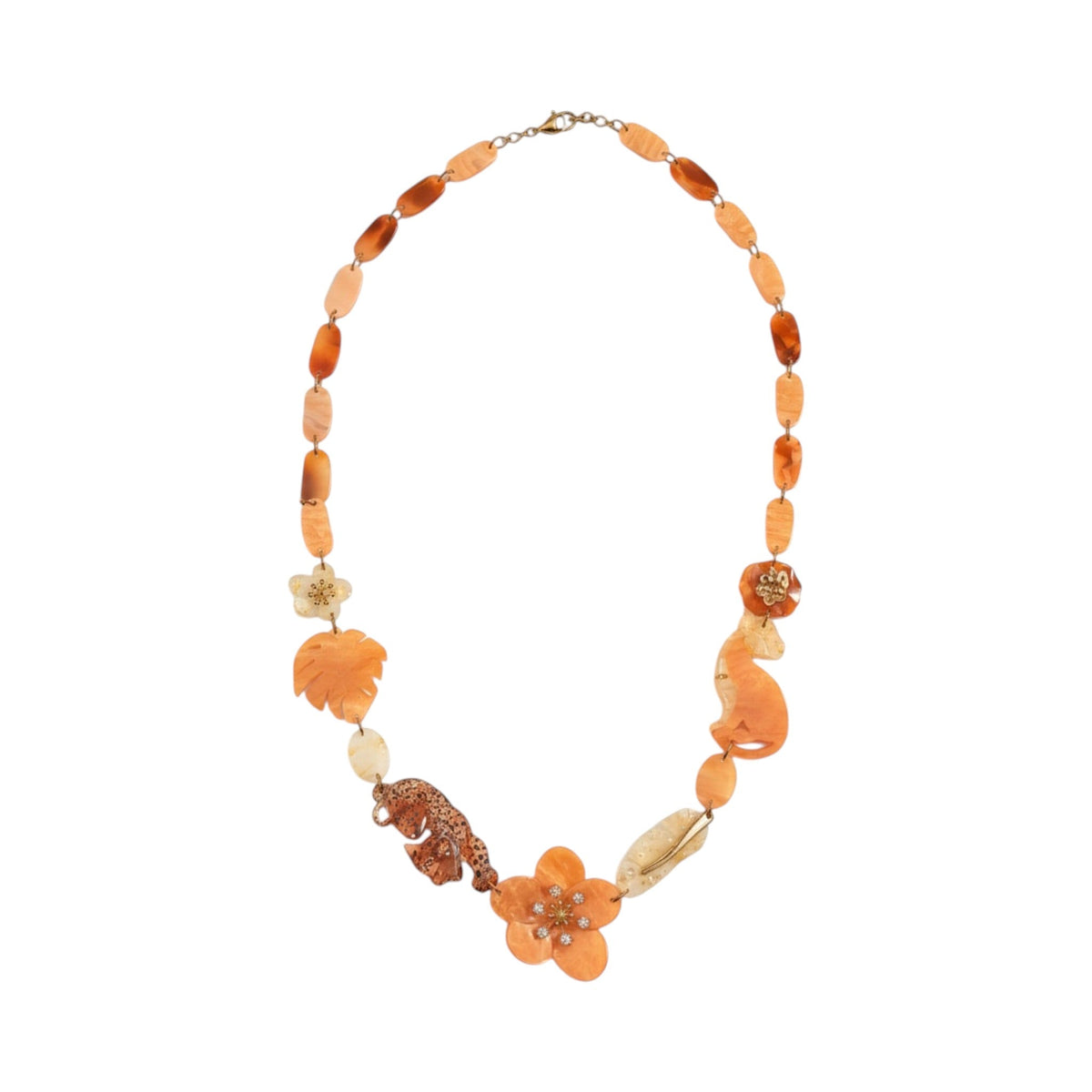 Collar ANDES de La Mariposa. Variante Naranja. Imagen 1.
