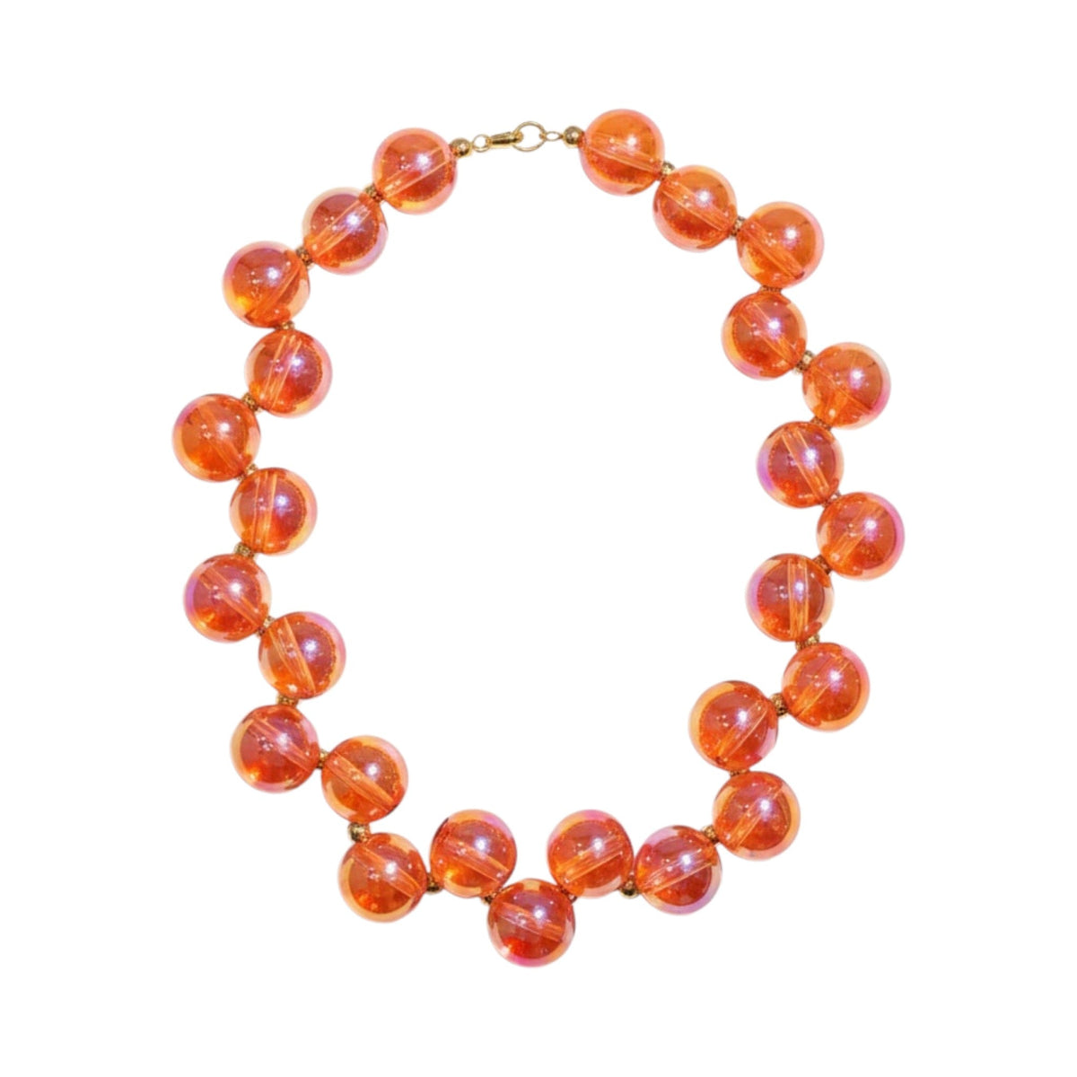 Collar DESTINO de La Mariposa. Variante Naranja. Imagen 1.