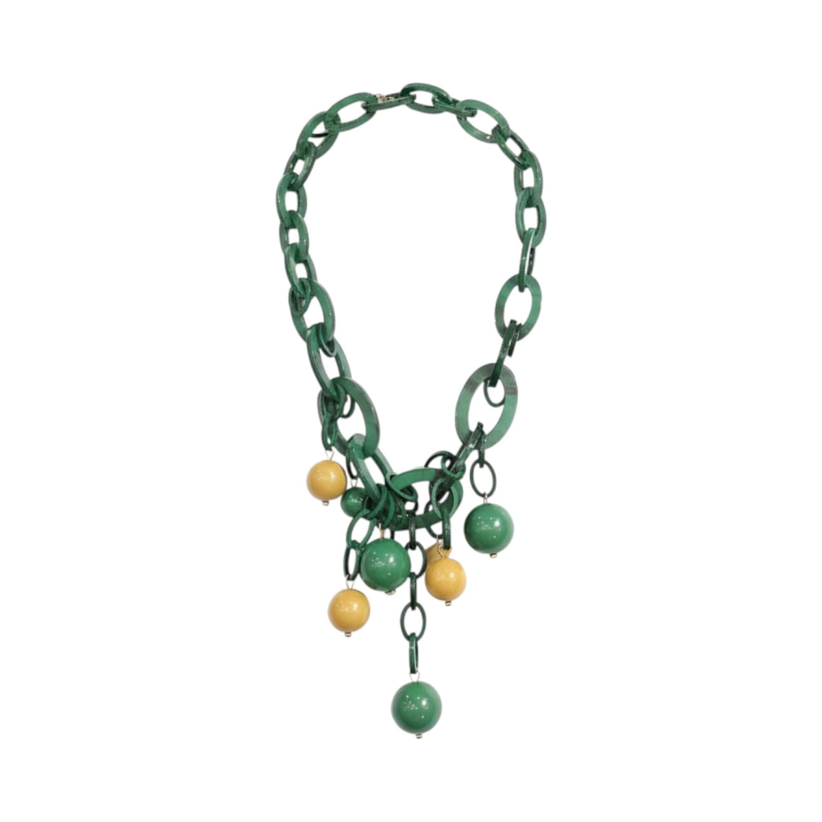 Collar LUNA de La Mariposa. Variante Verde. Imagen 1.