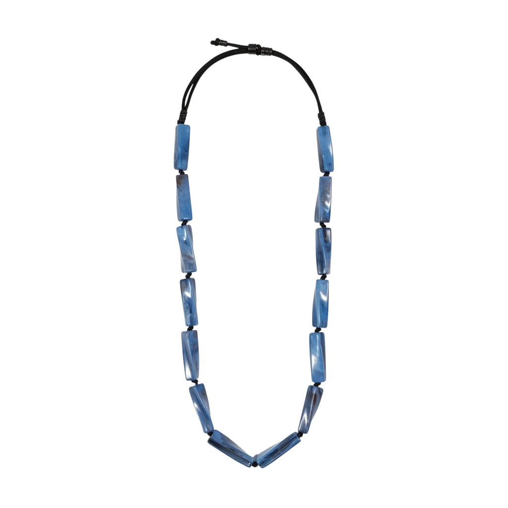Collar OCÉANO de La Mariposa. Variante Azul. Imagen 2.