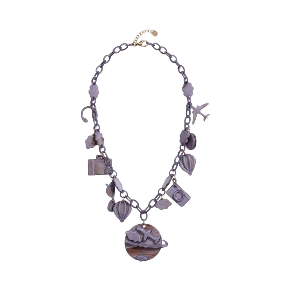 Collar UNO de La Mariposa. Variante Lila. Imagen 2.