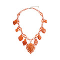 Collar UNO de La Mariposa. Variante Naranja. Imagen 1.