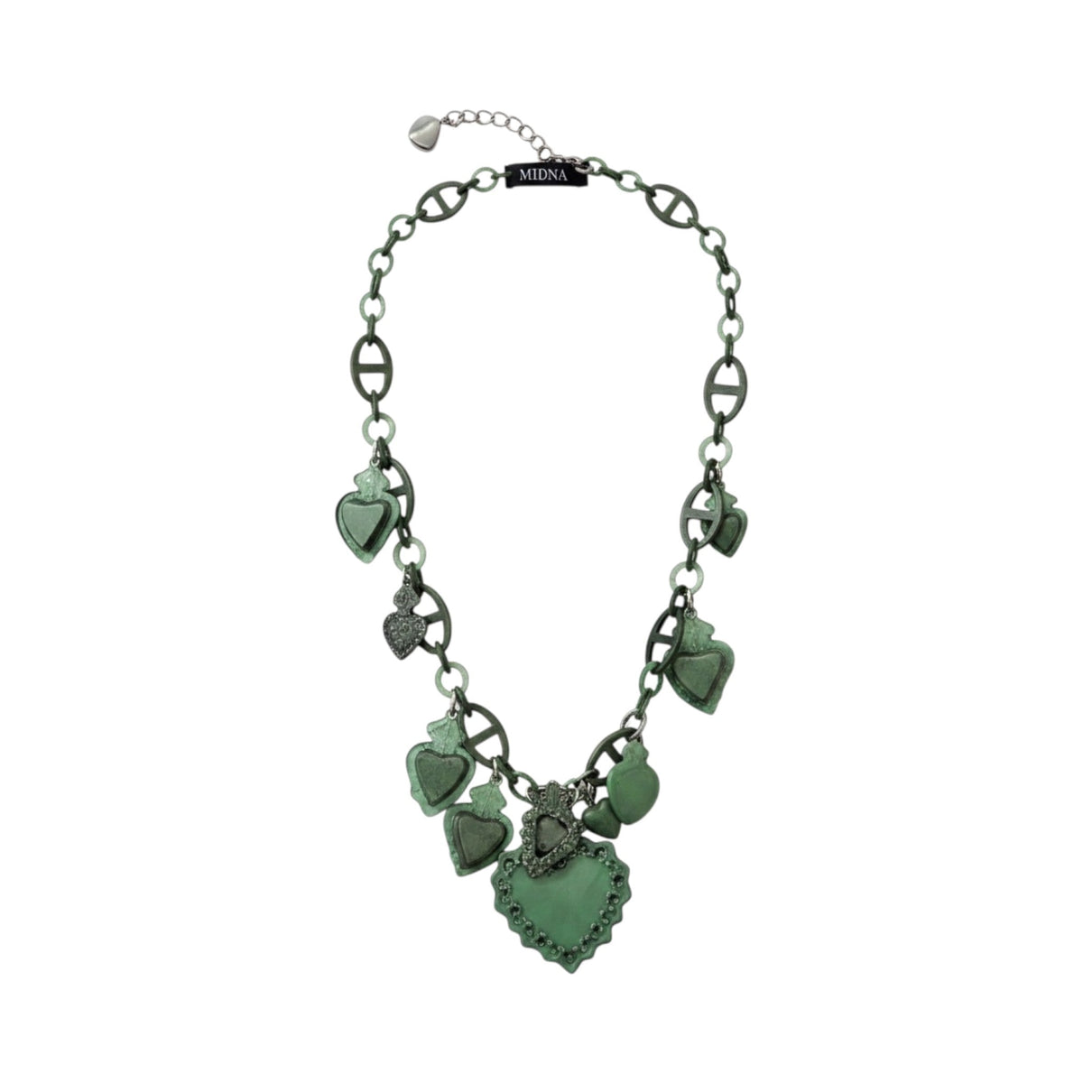 Collar UNO de La Mariposa. Variante Verde. Imagen 3.