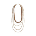 Collar VERTEX de La Mariposa. Variante Beige. Imagen 1.