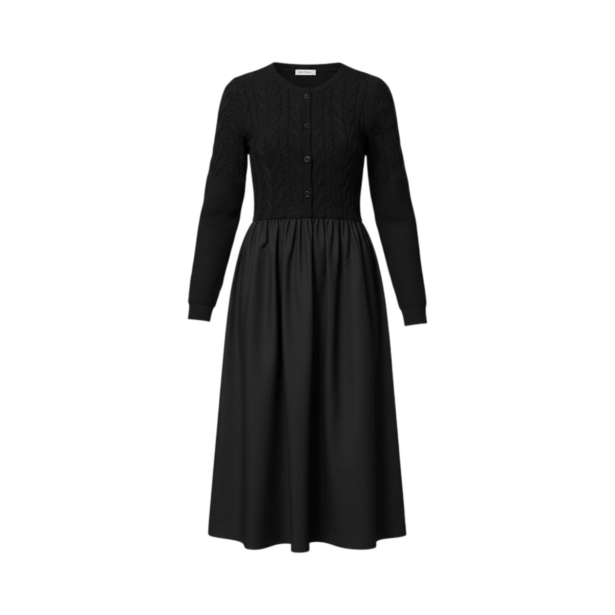 Vestido BRESCIA de La Mariposa. Variante Negro. Imagen 2.