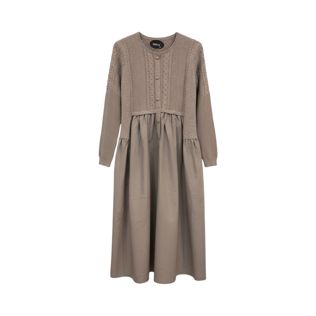 Vestido BRESCIA de La Mariposa. Variante Piedra. Imagen 3.