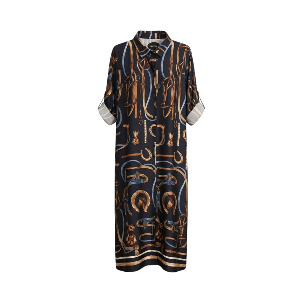 Vestido MANTOVA de La Mariposa. Variante Azul Marino. Imagen 1.