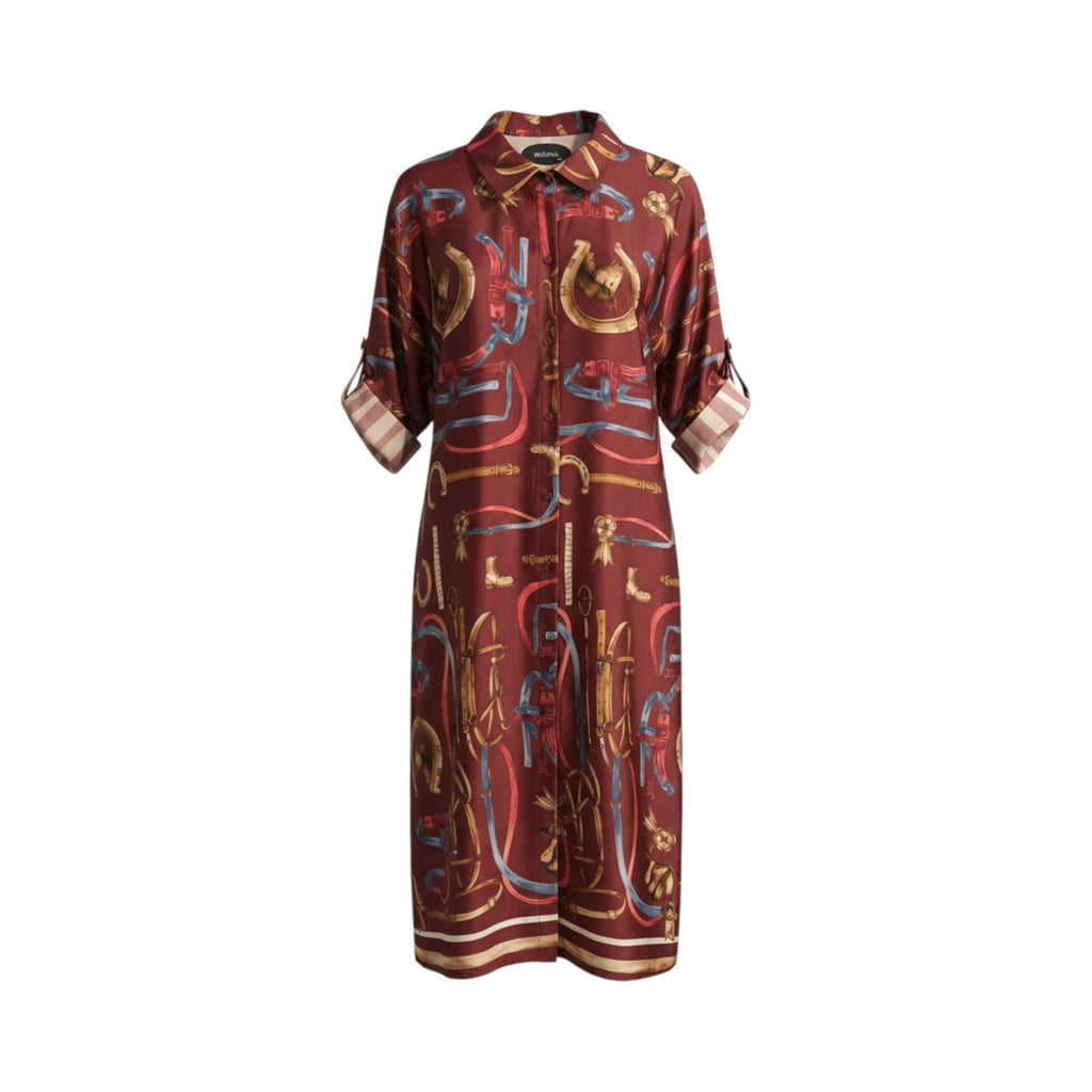 Vestido MANTOVA de La Mariposa. Variante Granate. Imagen 3.